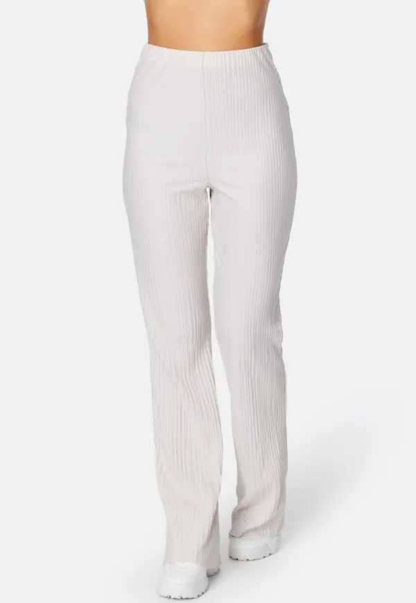 BUBBLEROOM Randy pleated trousers Light beige L
