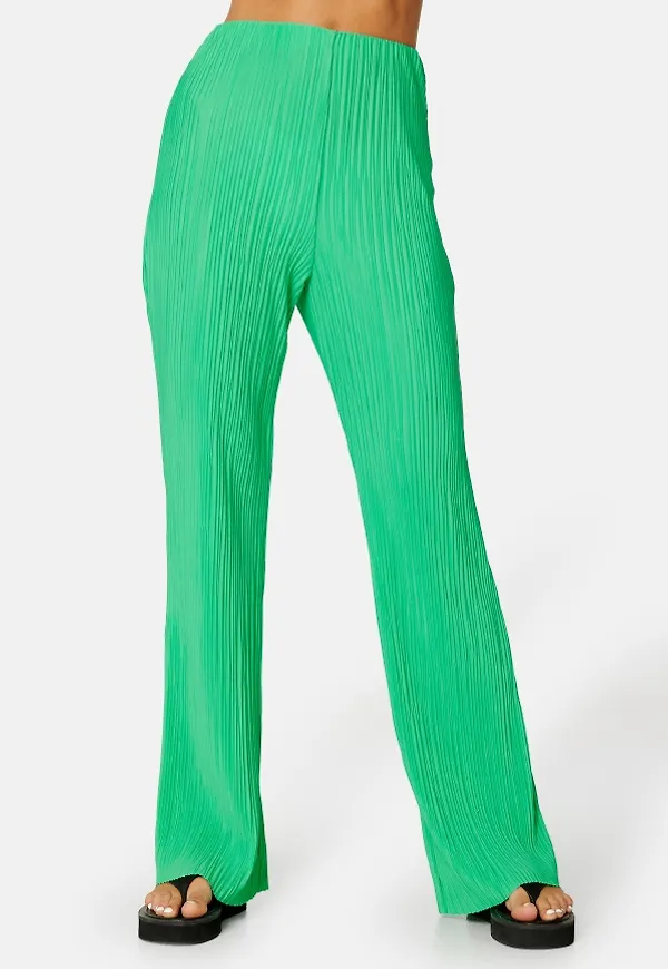 BUBBLEROOM Pleated Trousers Light green XS