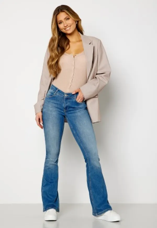 BUBBLEROOM Rebecca low waist flared jeans Medium denim 46