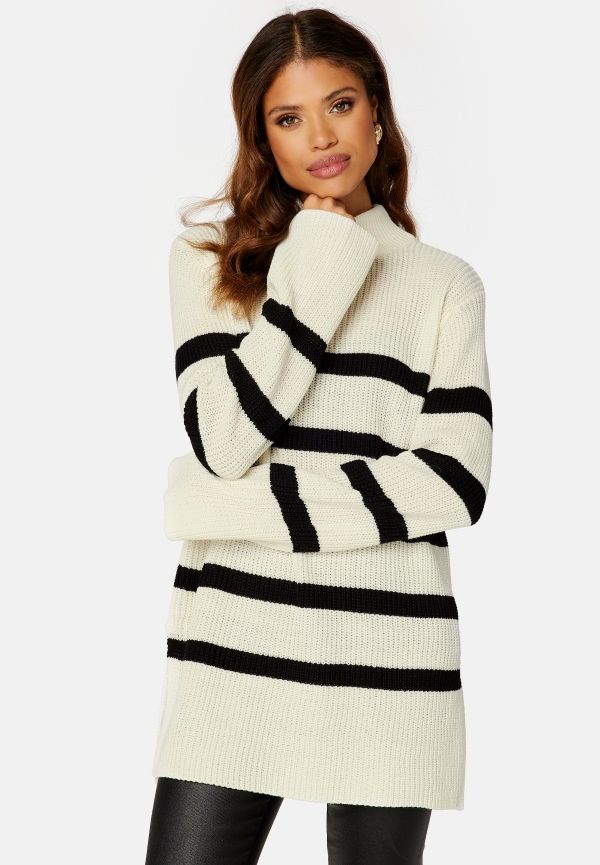 BUBBLEROOM Remy striped sweater White / Striped M