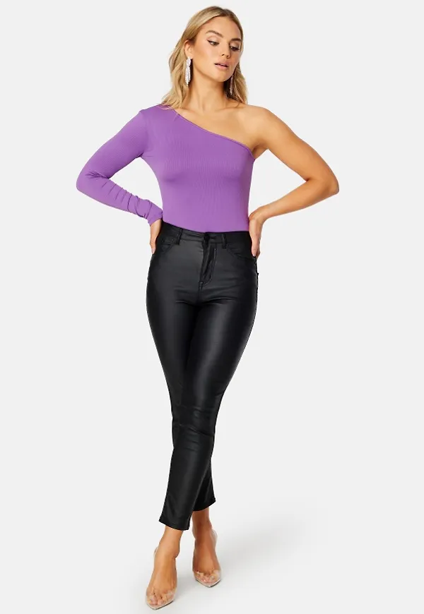 BUBBLEROOM Reya one shoulder body Purple XS