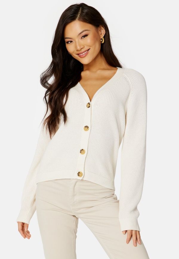 BUBBLEROOM Ruth knitted cardigan White M