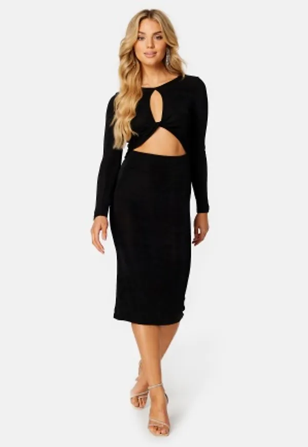 BUBBLEROOM Rylin cut out dress Black XS
