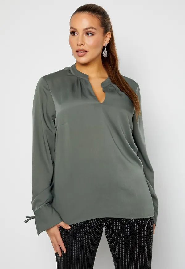 BUBBLEROOM Sabrina blouse Green S