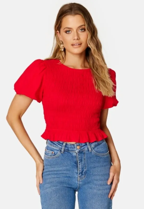 BUBBLEROOM Salena blouse Red 40