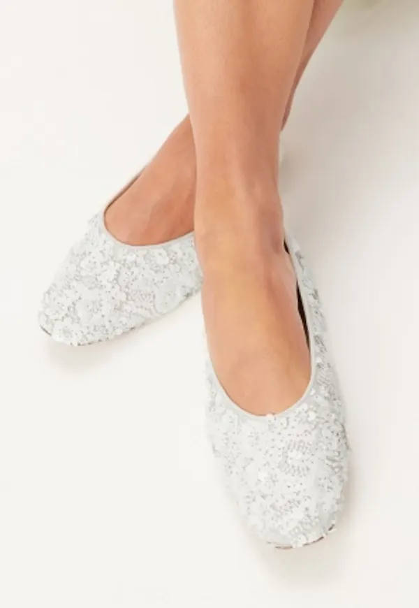 BUBBLEROOM Sequin Ballerina White 36