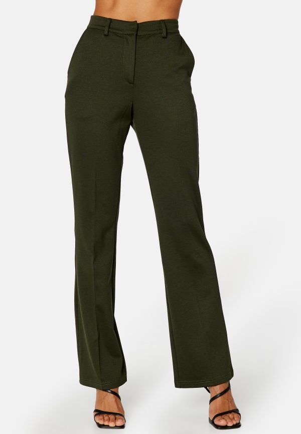 BUBBLEROOM Serene soft suit pants Dark green L