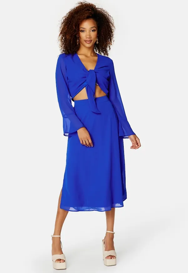 BUBBLEROOM Sharon midi skirt Blue 2XL