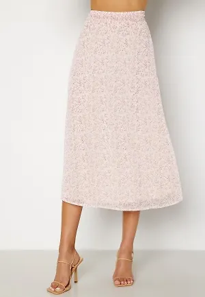 BUBBLEROOM Sharon midi skirt Coral / Patterned 4XL