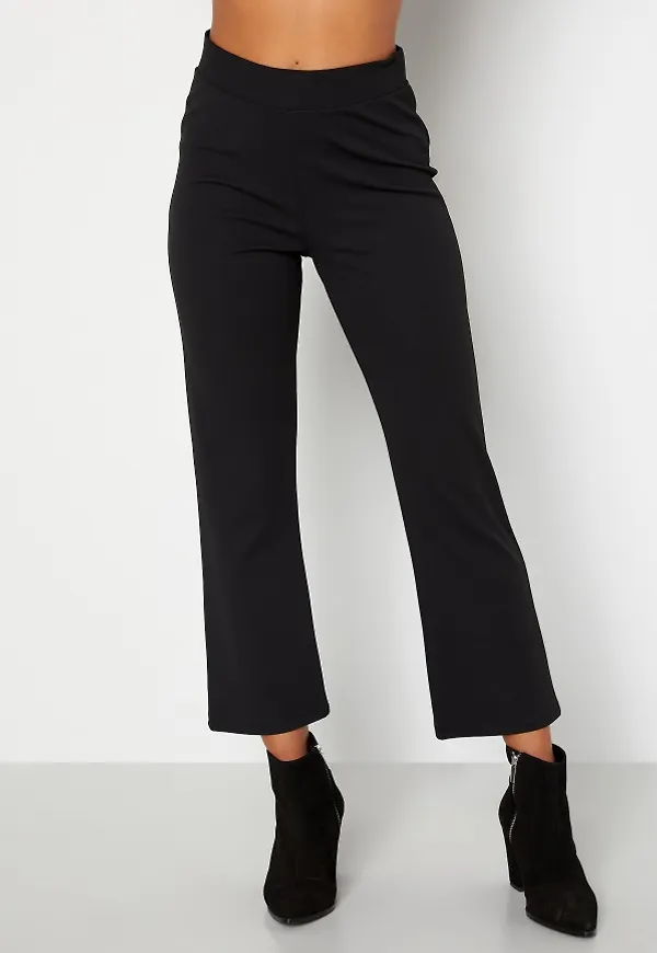 BUBBLEROOM Sherin soft kickflare trousers Black S