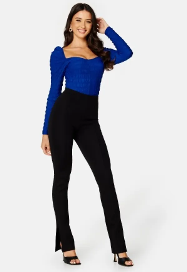 BUBBLEROOM Sofi slit trousers Black 2XL