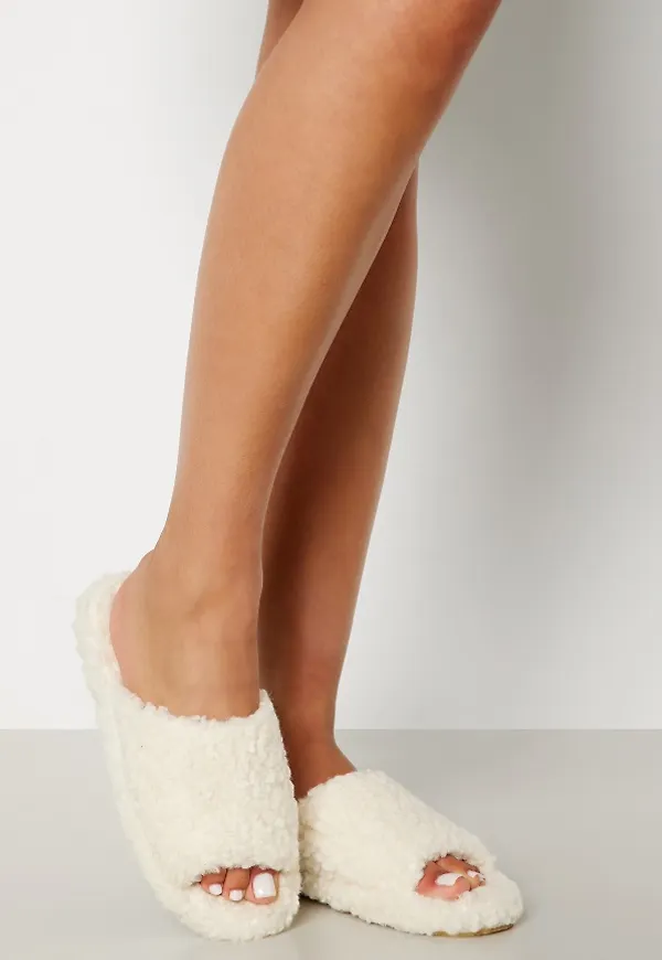 BUBBLEROOM Stella Teddy Slippers Cream 36/37