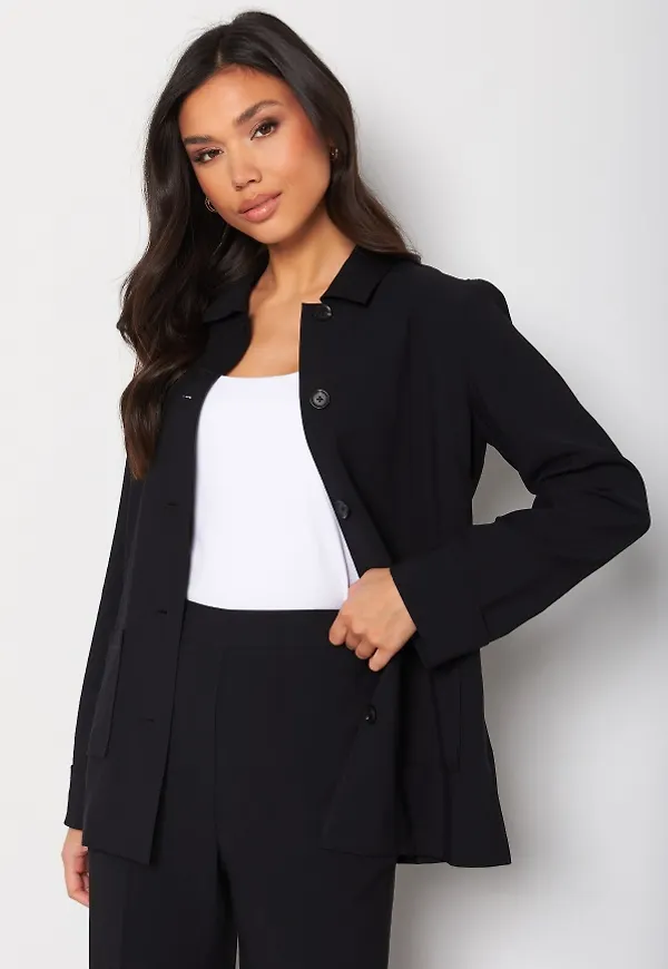 BUBBLEROOM Stephanie relaxed jacket Black 46