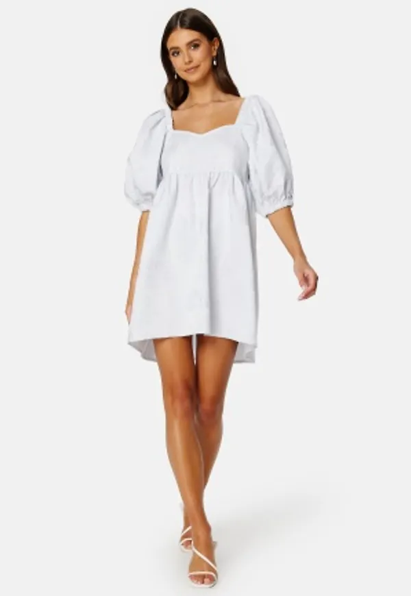 BUBBLEROOM Summer Luxe High-Low Dress Light blue 38