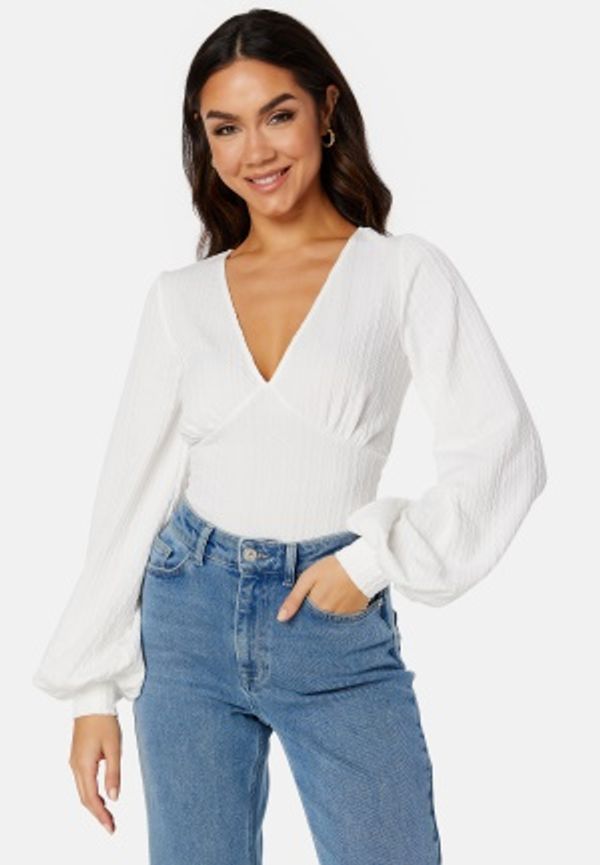 BUBBLEROOM Sybel puff sleeve top White M