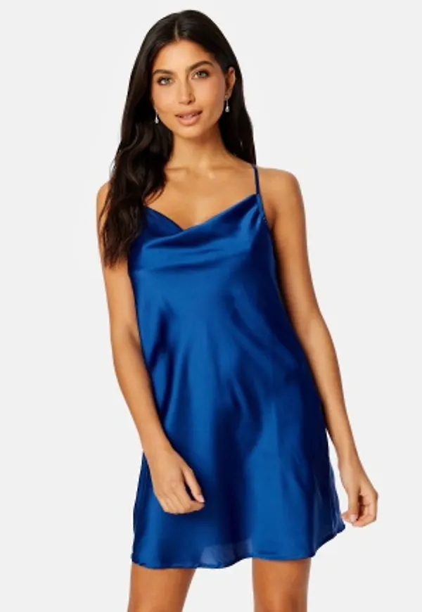 BUBBLEROOM Tara satin party dress Blue 44