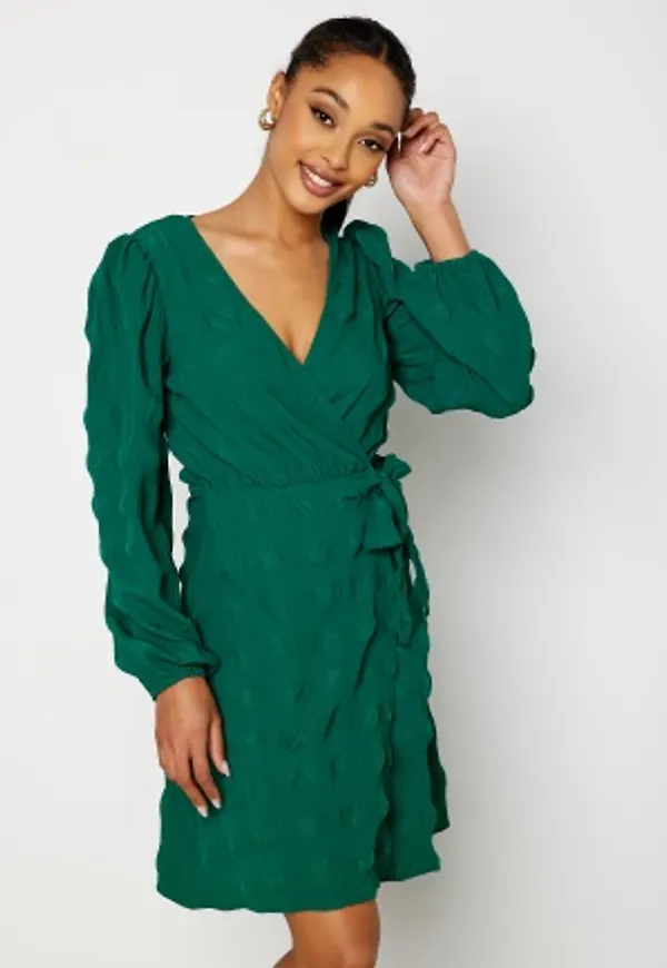BUBBLEROOM Triniti wrap dress Green 36