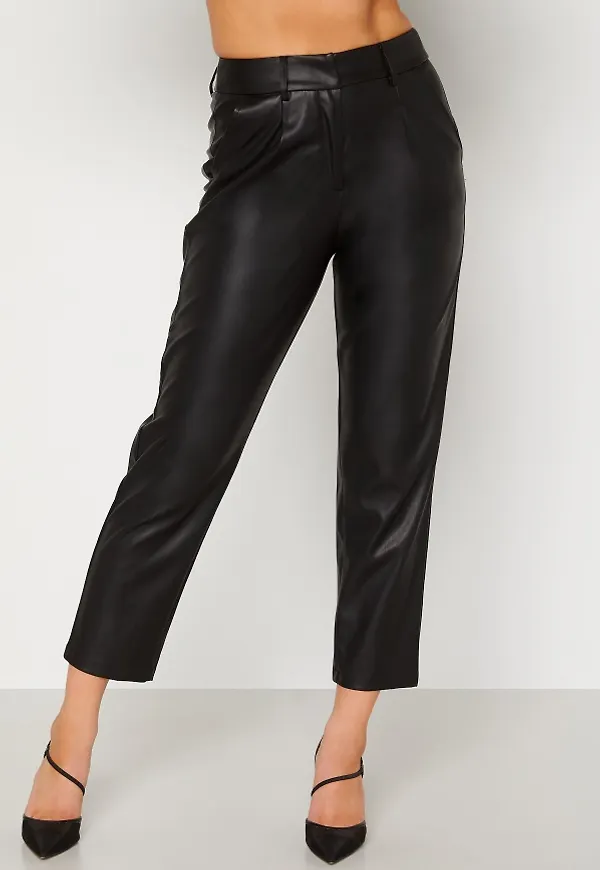 BUBBLEROOM Uma PU trousers Black L