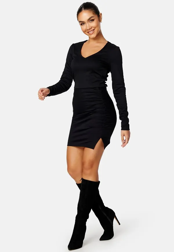 BUBBLEROOM Valentina mini skirt set Black XS