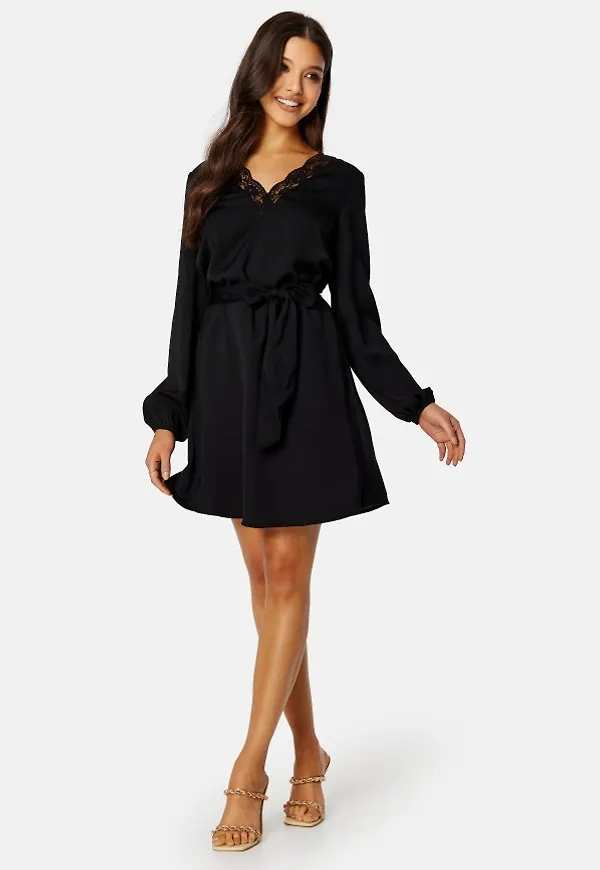 BUBBLEROOM Vallie lace dress Black L