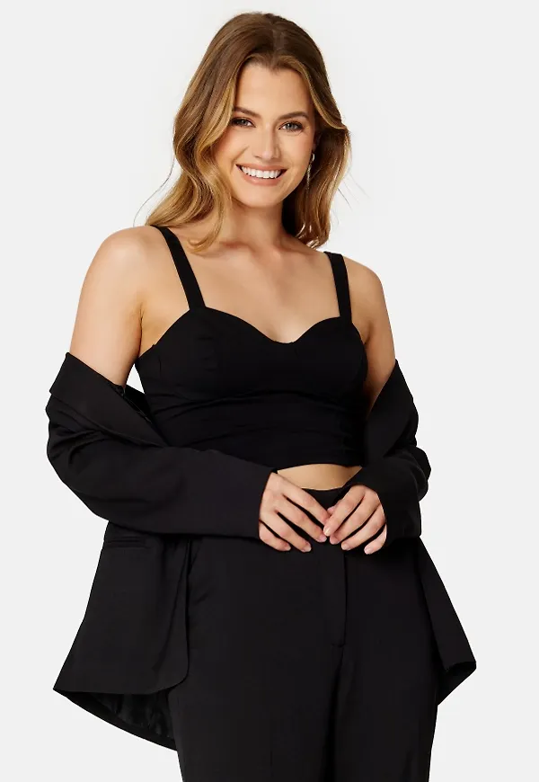 BUBBLEROOM Vedalia bustier top Black S