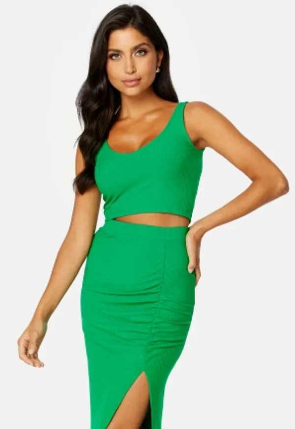 BUBBLEROOM Vilja rib singlet Green S