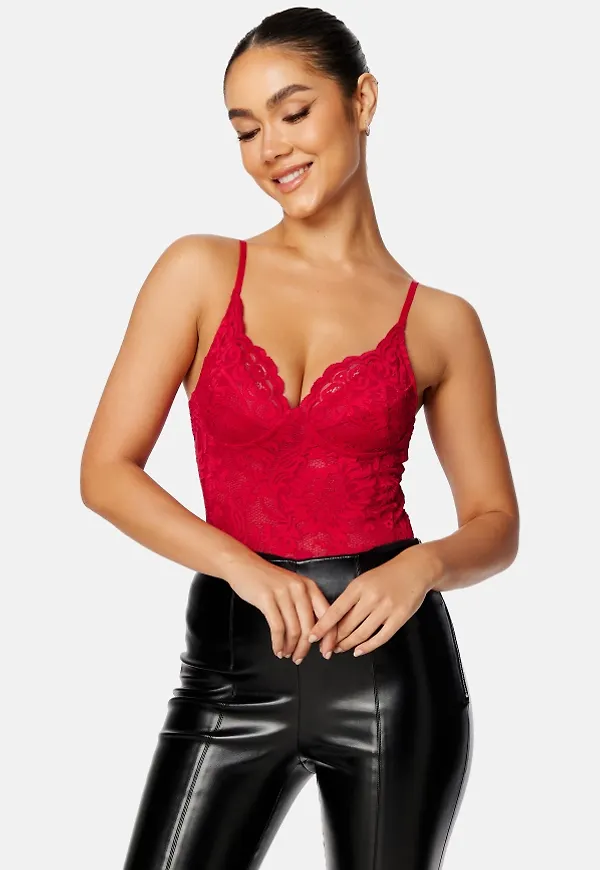 BUBBLEROOM Violette lace body Red 40