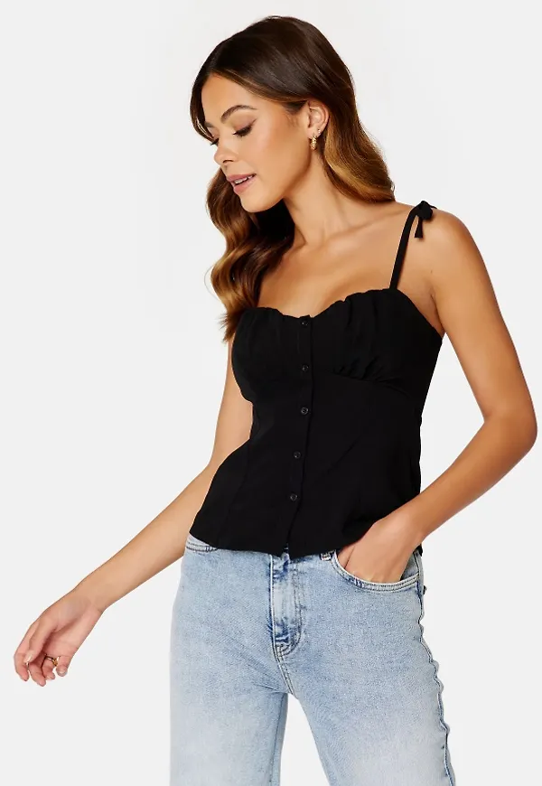 BUBBLEROOM Violie Strap top Black 40