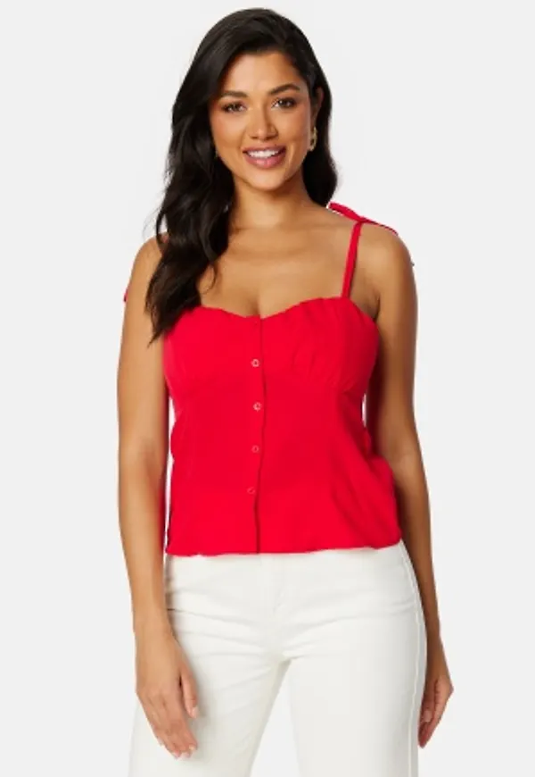 BUBBLEROOM Violie Strap top Red 46