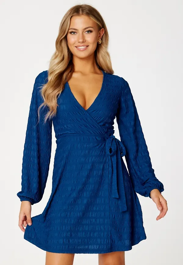 BUBBLEROOM Willa structure dress Blue XS