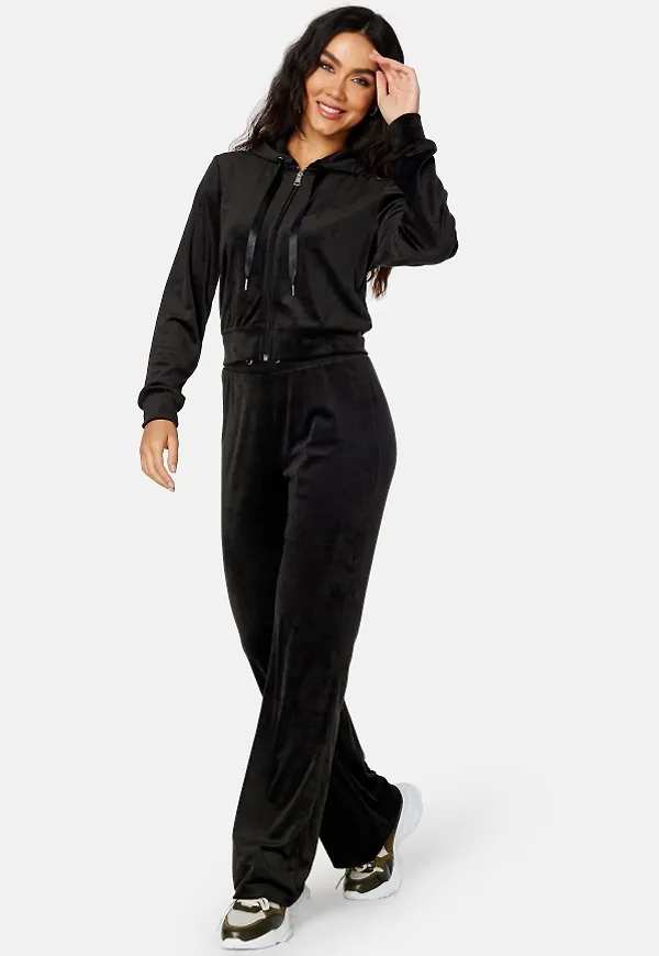 BUBBLEROOM Willow soft velour jacket Black S