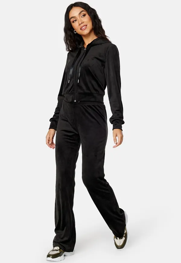 BUBBLEROOM Willow soft velour trousers Black XS