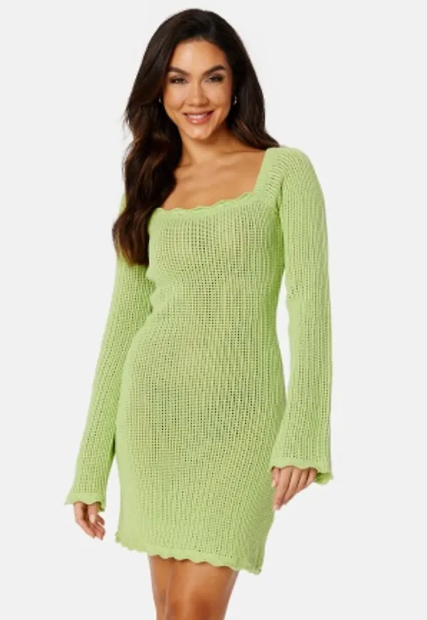 BUBBLEROOM Wren crochet dress Green XS