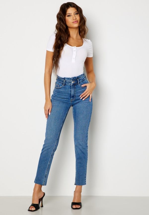 BUBBLEROOM Yanet high waist jeans Light denim 42