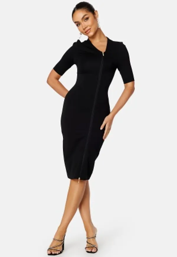 BUBBLEROOM Yuliana zip dress Black M