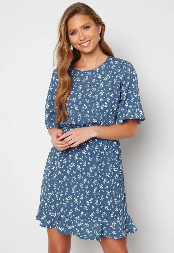 BUBBLEROOM Yvette dress Blue / Offwhite 36