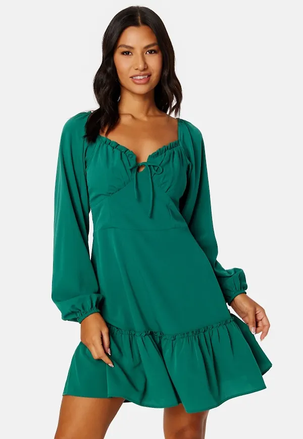 BUBBLEROOM Zandria ls dress Green 34