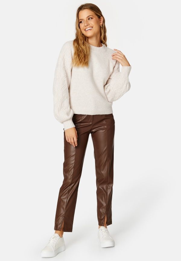 BUBBLEROOM Zofia knitted sweater Light beige L