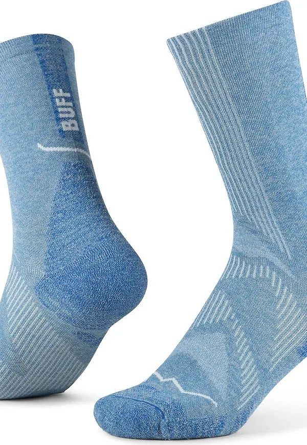Buff Dryflx Crew Socks Washed Blue