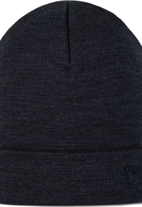 Buff Merino Heavyweight Beanie Solid Indigo