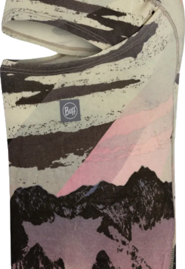Buff Merino Midweight Hinged Balaclava Strat Multi