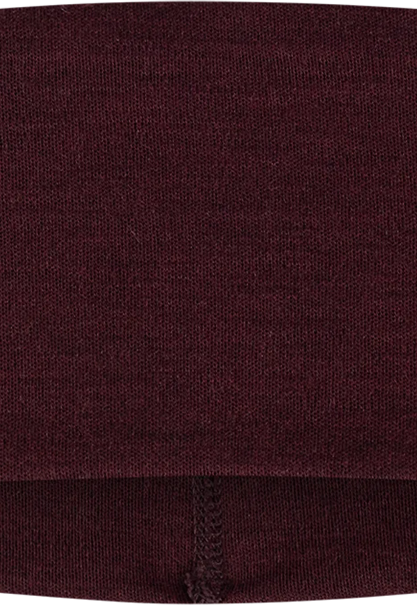 Buff Merino Wide Headband Solid Garnet
