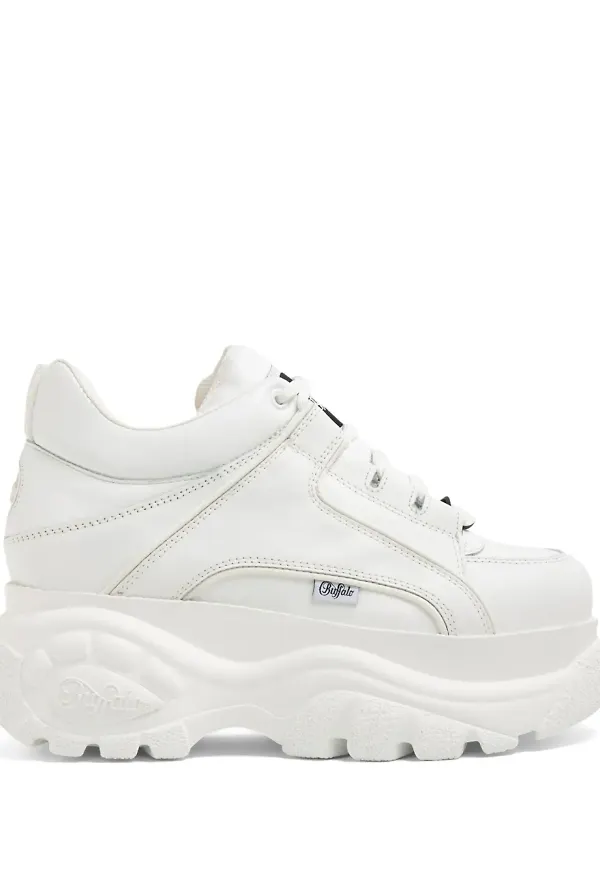 Buffalo klassiska låga grova sneakers - Vit