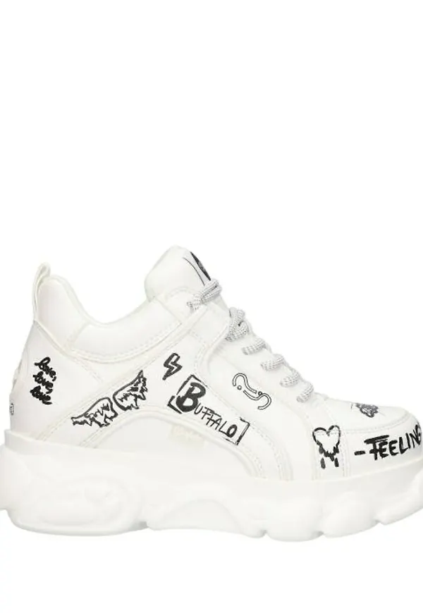 Buffalo Sneakers Vit, Dam