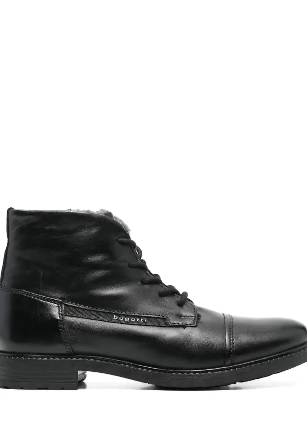 Bugatti ankelboots i läder - Svart
