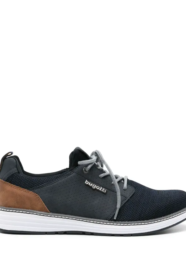 Bugatti höga sneakers med logotypplakett - Blå