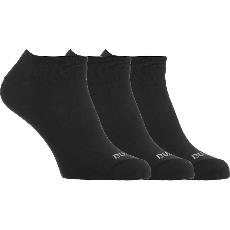 Bula Men's 3pk No Show Socks Black