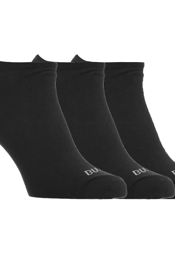 Bula Men's 3pk No Show Socks Black