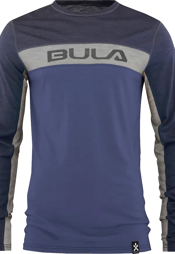 Bula Men's Retro Merino Wool Crew Sblue