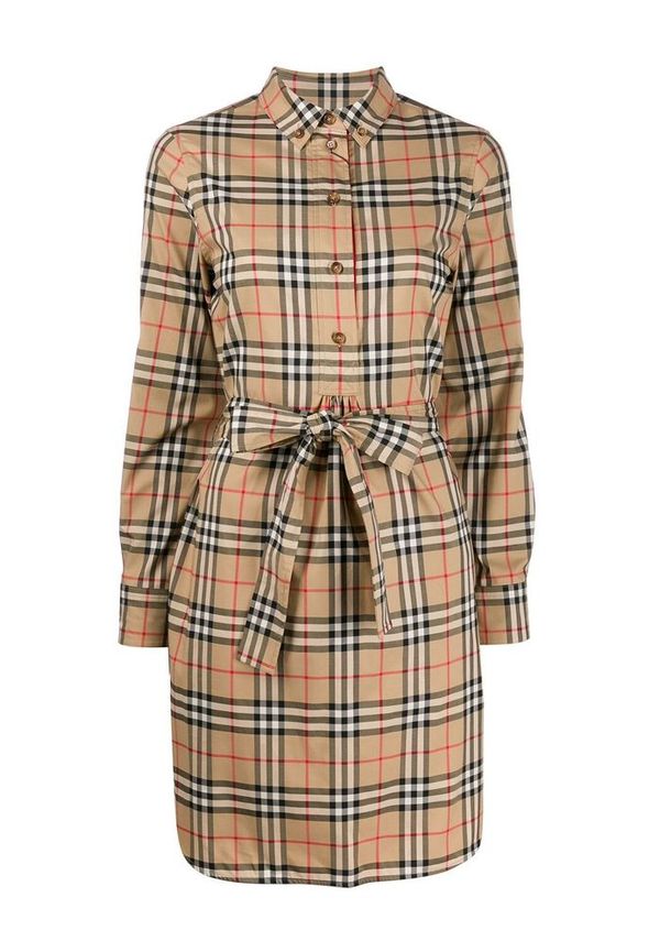 Burberry - Klänningar - Beige - Dam - Storlek: 3Xs,2Xs